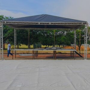 5m x 4m Triangular Roof Stage without PA wings Hire